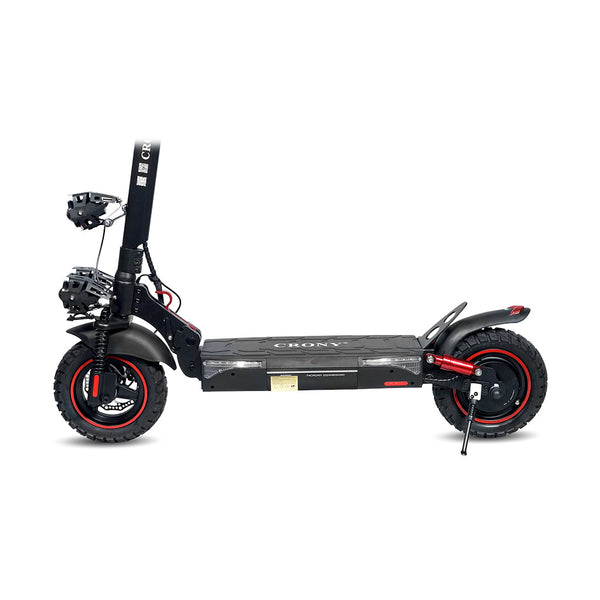 CRONY T4 big display high speed E-scooter Foldable Electric Scooter 10inch Black with Seat, Smart Lock and App