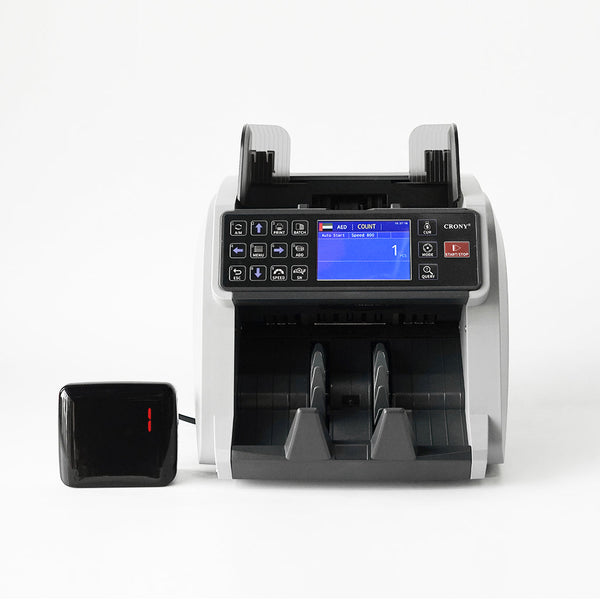 CRONY High-Efficiency Multifunctional Bill Counter WRM-995 with Serial Number Recognition and High-Speed Counting Banknote Verifiers