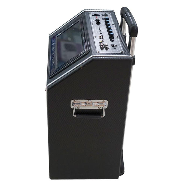 A109DPI speaker Square dance sound outdoor pull rod audio box with wireless microphone video playback - Edragonmall.com