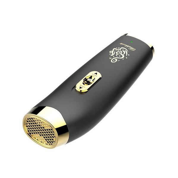 B11 upright hand-held Bukhoor Aromatherapy Portable Arabic Electric Bakhoor Incense Burner | Black+Golden - Edragonmall.com