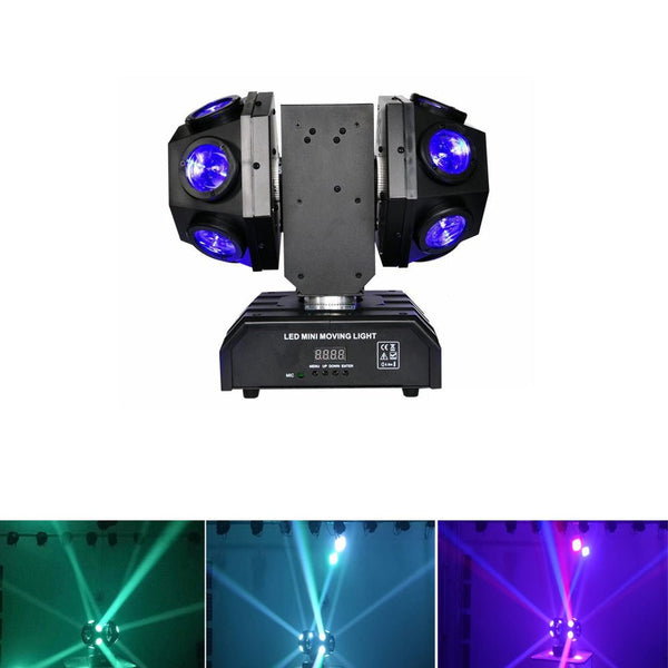 Crony 12pcs X 10W LED Super Beam Moving Head light Double Ball Football Light RGBW Color For KTV bar, art bar,Di bar, stage-2 - Edragonmall.com