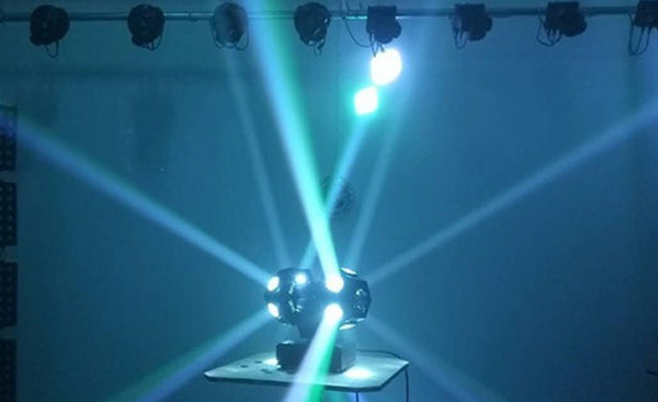 Crony 12pcs X 10W LED Super Beam Moving Head light Double Ball Football Light RGBW Color For KTV bar, art bar,Di bar, stage-2 - Edragonmall.com