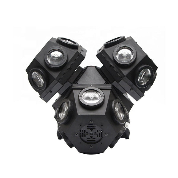 CRONY 18PCS*10W LED Moving 3 Head Light With Laser DJ laser stage lighting beam dmx led dj light bar ktv effect lights