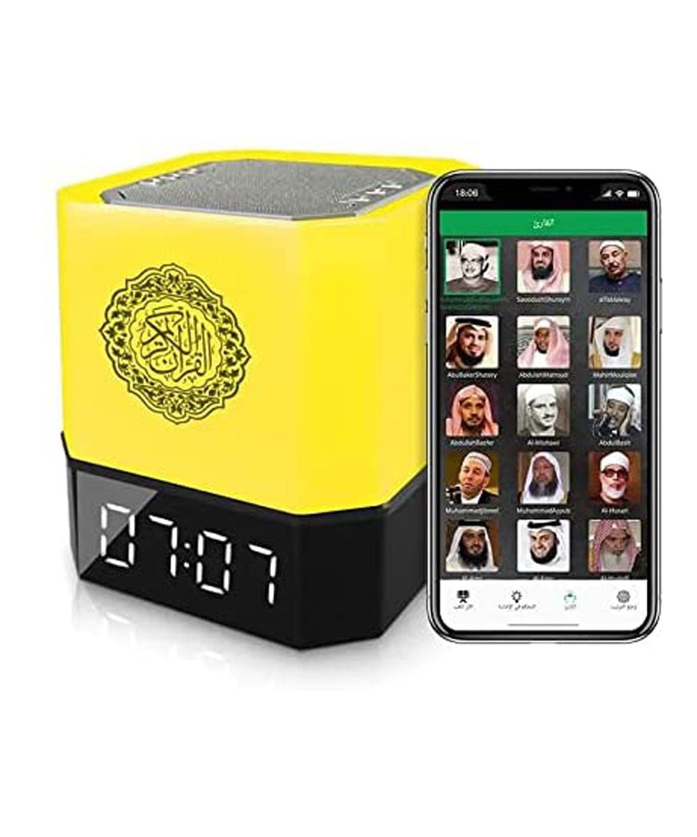 CRONY 229 TOUCH LAMP QUR'AN SPEAKER Quran Speaker Cube Touch Lamp Azan Clock JO 303