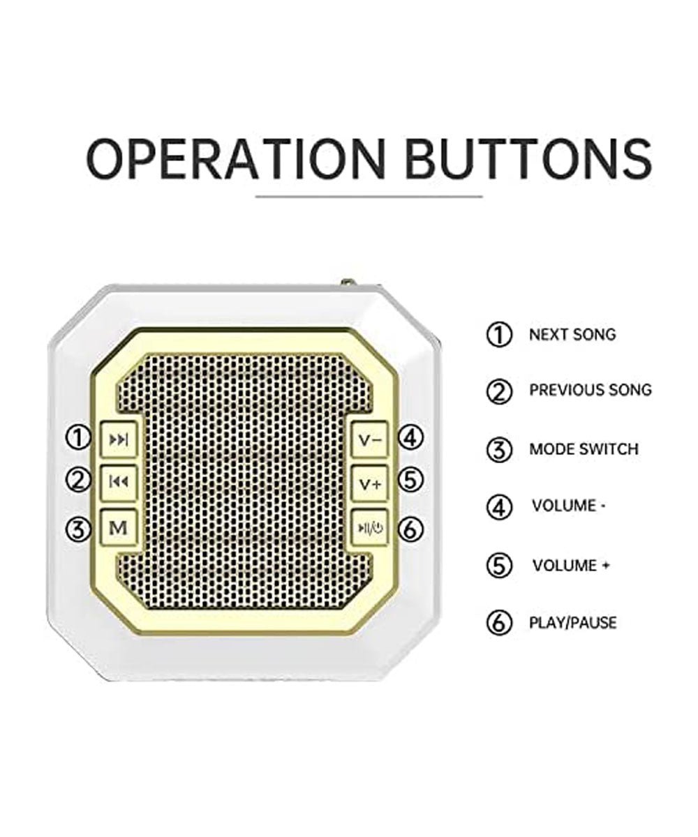 CRONY 229 TOUCH LAMP QUR'AN SPEAKER Quran Speaker Cube Touch Lamp Azan Clock JO 303