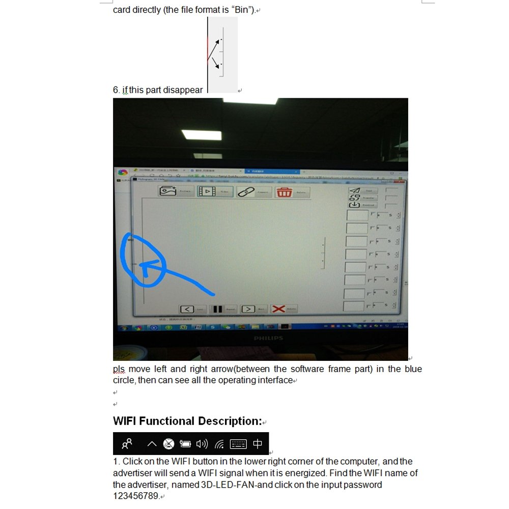 CRONY 3D AD 30CM Hologram Advertising WIFI+APP Advertising LED display Holographic Imaging Naked Eye Fan - Edragonmall.com