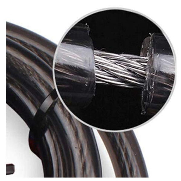 CRONY 4 digit combination lock code clock forBicycles, electric bikes Bike Lock Cable - Edragonmall.com