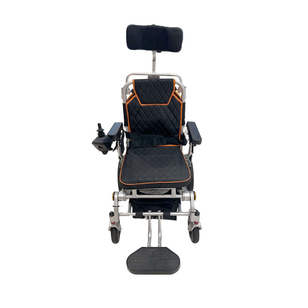 6019 Electric wheelchair High back with flatlay Electric Wheelchair for Adults, All Terrain Lightweight Foldable Wheelchairs