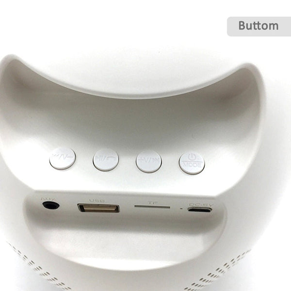 CRONY 6638G Digital Alarm Nightlight Clock LED 6 Color BT Music Clock - Edragonmall.com