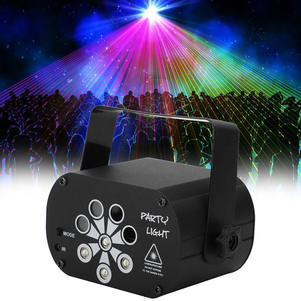 CRONY 8 holes red/green laser with RGB +UV LED light LED Stage Effect Lighting with Remote Controller