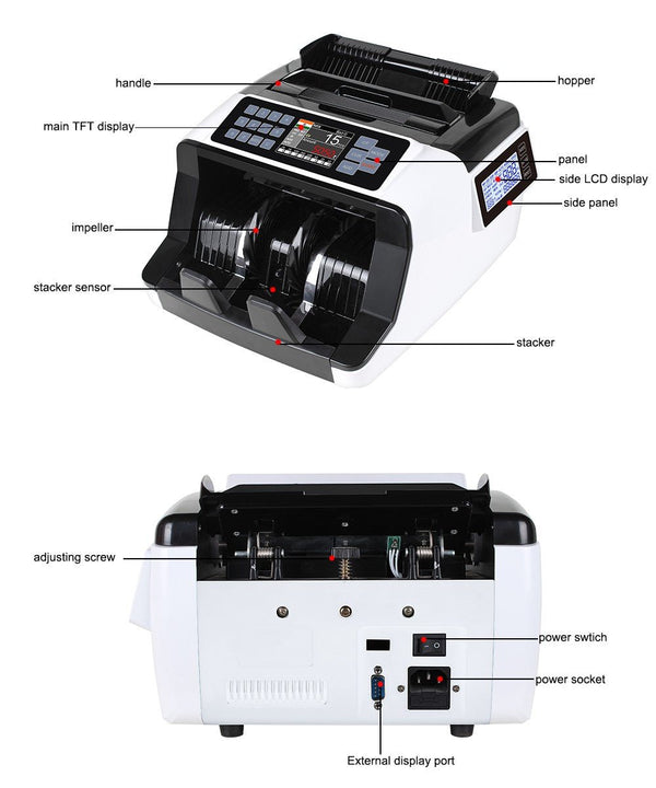 CRONY AL-7200 Currency Counter Single Denomination Value Counter Banknote Verifiers - Edragonmall.com