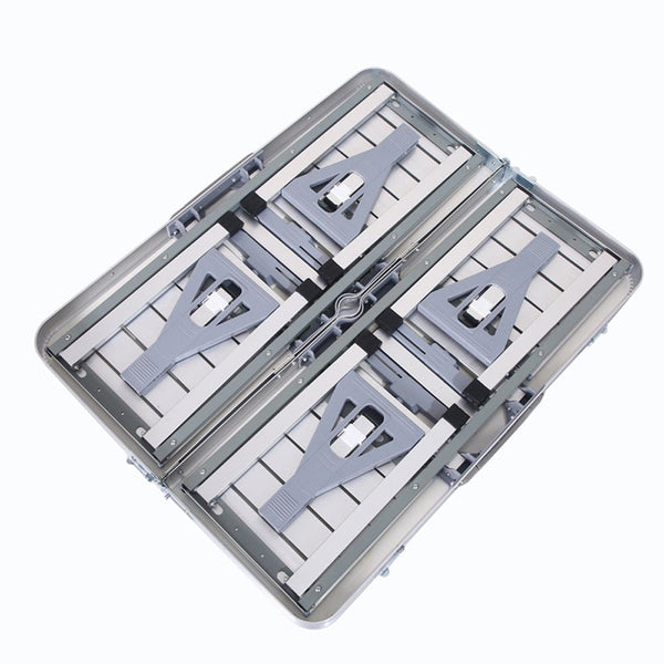 Crony Aluminum Picnic Table Lightweight Fold-Up Picnic Table - Edragonmall.com