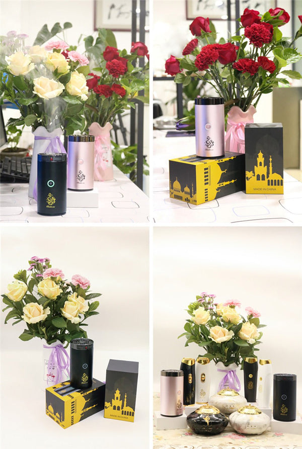 Crony B50 Car Bukhoor USB Type-C Power Bakhoor Rechargeable | Dark green - Edragonmall.com