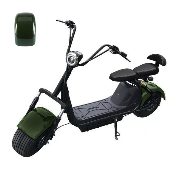 CRONY Big Harley BTSpeaker tyre Double Seat 2 wheel Electric motorcycle | Green - Edragonmall.com