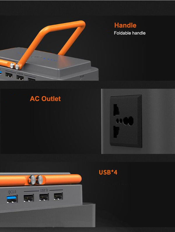 CRONY BS100 Portable Power Station 45000mAh outdoors camping travel hunting emergency battery 100w portable power generator emergency - Edragonmall.com