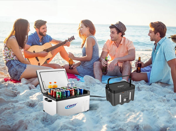 CRONY BS200 Portable Power Station With LED Lighting For Outdoor Camping - Edragonmall.com
