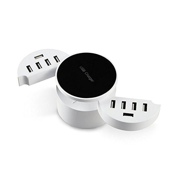 CRONY circle-10 USB Charger Universal 10 USB Port Smart Charger For Mobile Phone Tablet - Edragonmall.com