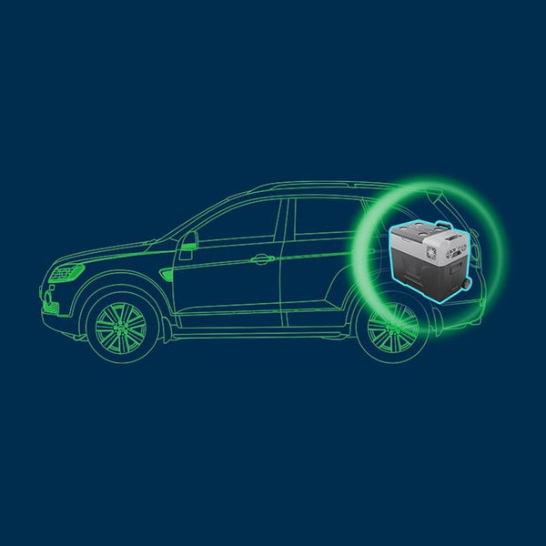 CRONY CX50/DC/AC Car Refrigerator With Drawbar 50L Truck Portable Freezer Cooler no battery - Edragonmall.com