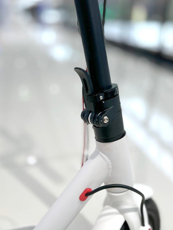 CRONY M365 Electric Scooter with 250W Motor 36V Battery App Connectivity 25-45 KM/H Speed Quick Easy Folding Rear Disc Brake | White