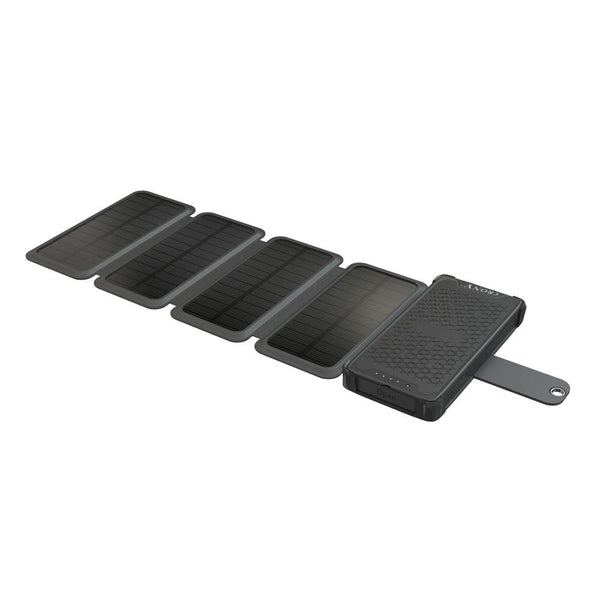 CRONY ES-B03 Fold the solar mobile power supply 18W Solar Charger with Digital Ammeter Waterproof Foldable USB Ports Solar Battery Charger - Edragonmall.com