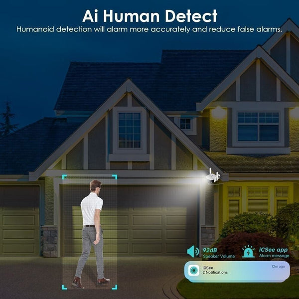 CRONY EW WIFI 4MP(ICsee APP)Binocular ultra wide Angle Camera 4K 8MP Camera Ultra-Wide Angle Dual Lens 180° Panorama two way audio - Edragonmall.com