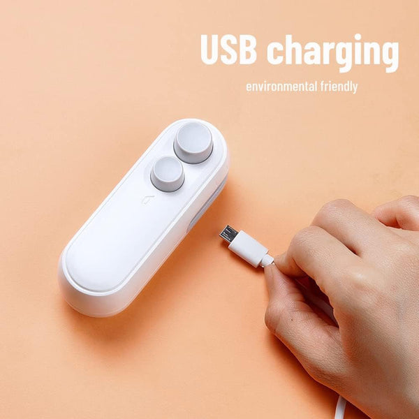 CRONY F2 Dual purpose mini sealer Mini Bag Sealer 2 in 1 Seal Cutter Heat Sealers USB Charging Portable Bag Resealer - Edragonmall.com