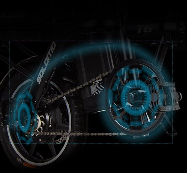 CRONY HIMI 14 inch Electric Folding Bike SOLOMO 350W 48V 10AH 40KM/H E-Bike Road Electromobile Mobility Bicycle Cycling - Edragonmall.com