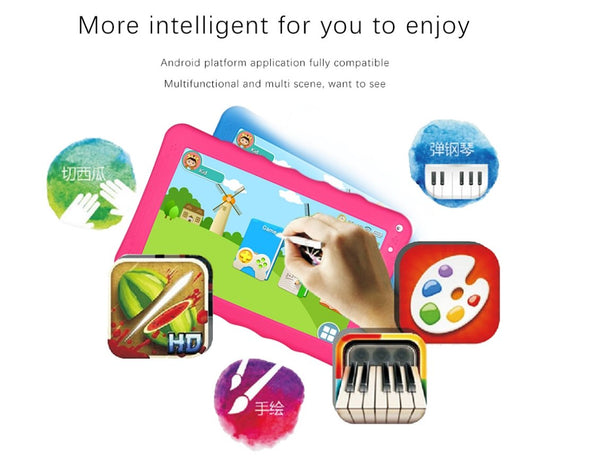 CRONY K19 9-inch 8GB ROM 512MB RAM Android WIFI Kids Tablet | Pink - Edragonmall.com