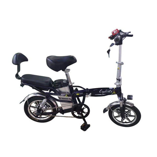 CRONY K2 14inch Fold Sport Bike 48V 10A Aluminum Suspension Electric Bicycle for Women, Folding electric bike-2 - Edragonmall.com
