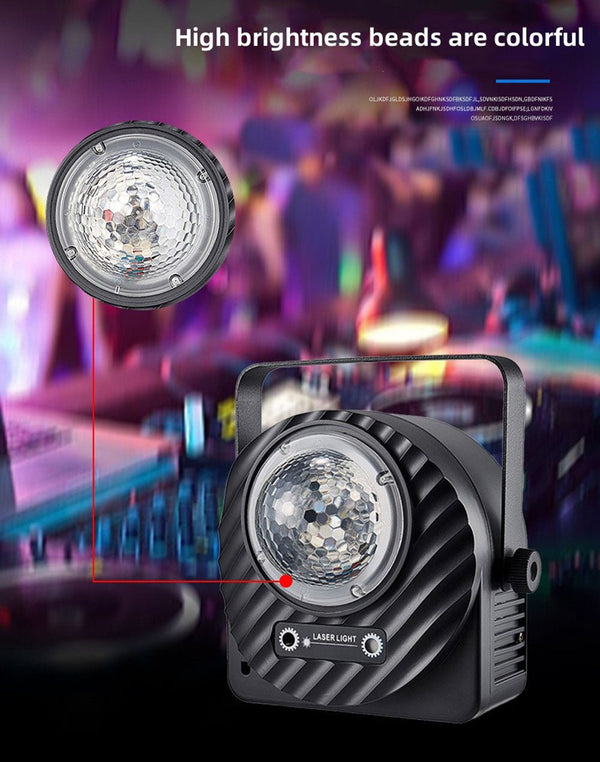 CRONY Kaleidoscope effect light LED laser effect lights dj LED Stage Light disco ball lazer lamps night club laser light - Edragonmall.com