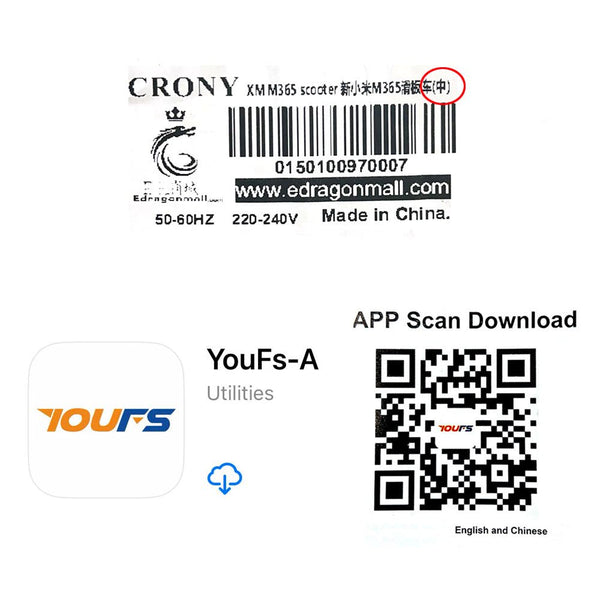 CRONY M365 scoote with APP ZHONG E-Scooter Max speed 40KM/H Electric Scooter Aluminium Alloy Folded 8.5 Inch tires - Edragonmall.com