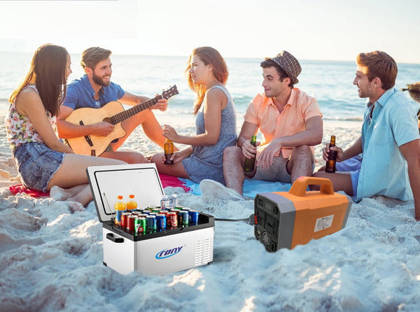 Crony Multi-function K300 Portable Power Station 100W With Jump Starter For Camping Battery | Orange