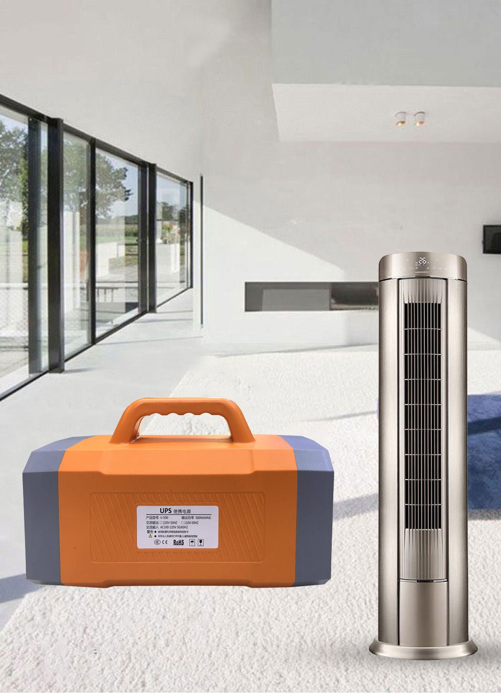 Crony Multi-function K300 Portable Power Station 100W With Jump Starter For Camping Battery | Orange