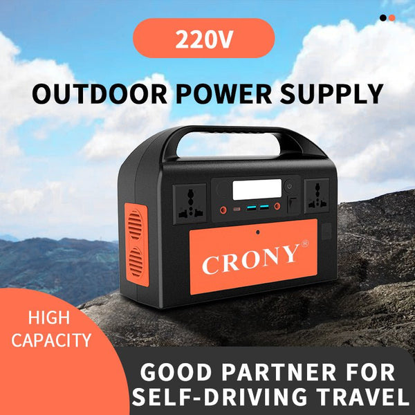 CRONY OKD300 Portable Power Station Portable Power Station 300W Backup Lithium Battery 314Wh 110V Pure Sine Wave AC Socket Solar Generator Power Supply - Edragonmall.com
