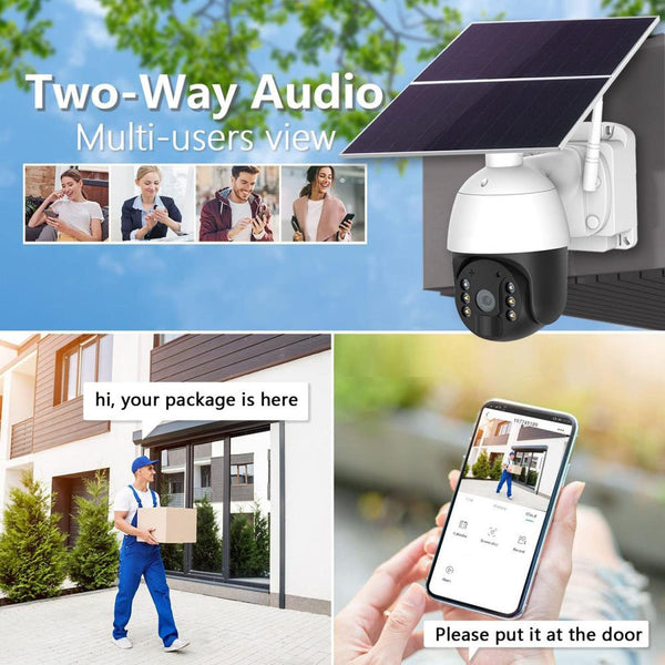 CRONY RBX-SL100 Micro power 24H Record 4G solar camera 4G ITE Wireless Security Camera Color Night Vision PIR Motion Detection - Edragonmall.com