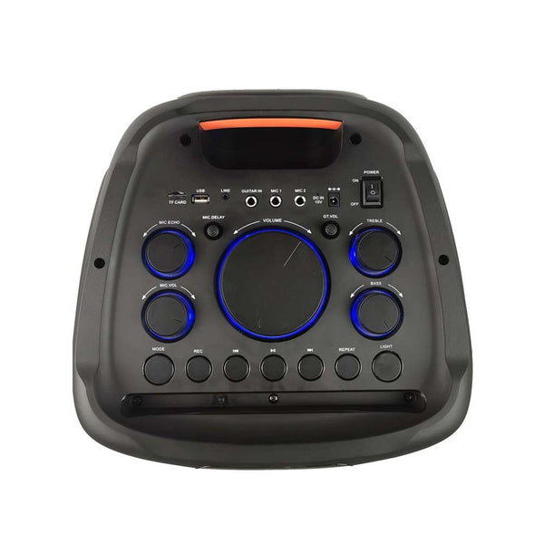 CRONY RX-1001 Speaker 10 inch Bluetooth speaker flame light effect square dance wireless large audio - Edragonmall.com