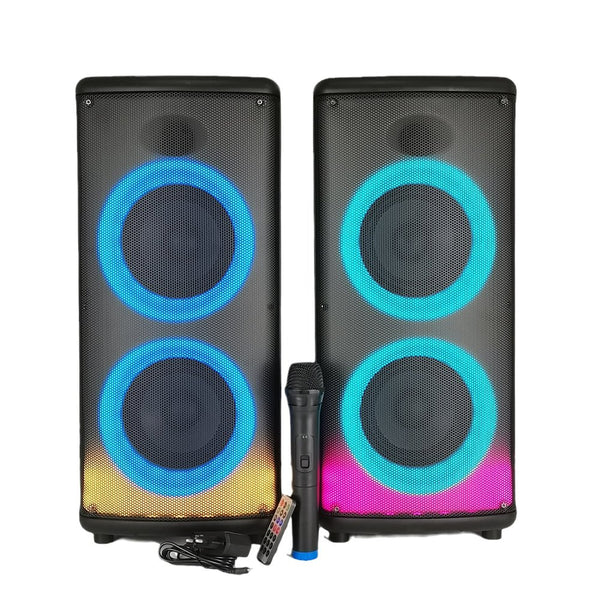 CRONY RX-6238 big power disco light loud speaker wireless with bass echo treble rechargeable battery karaoke speaker - Edragonmall.com