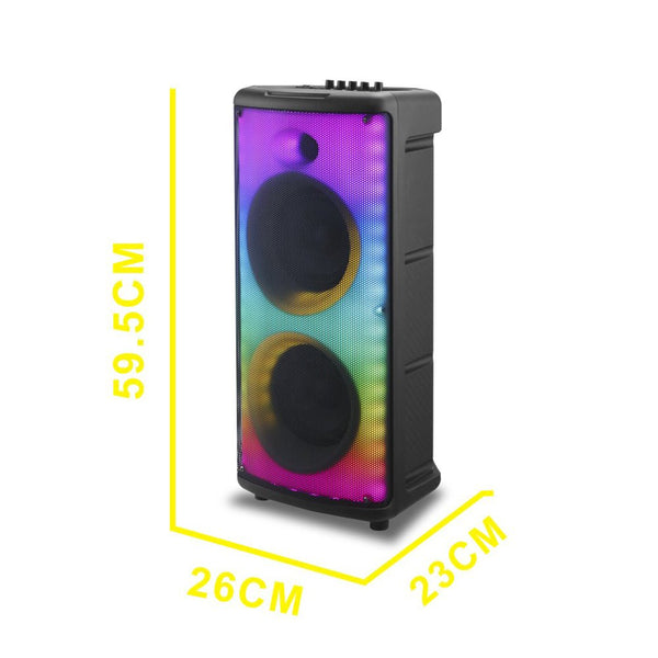CRONY RX-6238 big power disco light loud speaker wireless with bass echo treble rechargeable battery karaoke speaker - Edragonmall.com