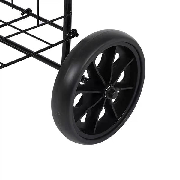 CRONY SC-106B Grocery Shopping Cart with Swivel Wheels, Folding Shopping Cart with Wide Cushion Handle - Edragonmall.com