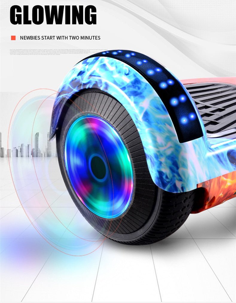 CRONY speed car D1+BT+Light+Cartoon 6.5 inch 2 wheel smart balance hover board BLE connected 250W 12KM/H LED lights self balancing electric scooter