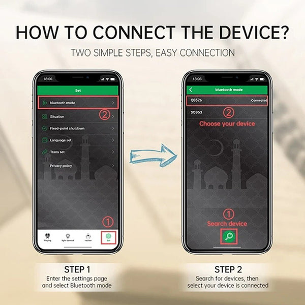 CRONY SQ-526 Projector Qur’an Speaker With Remote Control and Bluetooth - Edragonmall.com