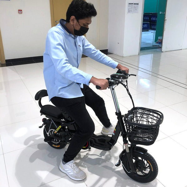CRONY T8 Electric Delivery express Bicycle electrical scooter 12 inch 48v 10Ah electric bike - Edragonmall.com