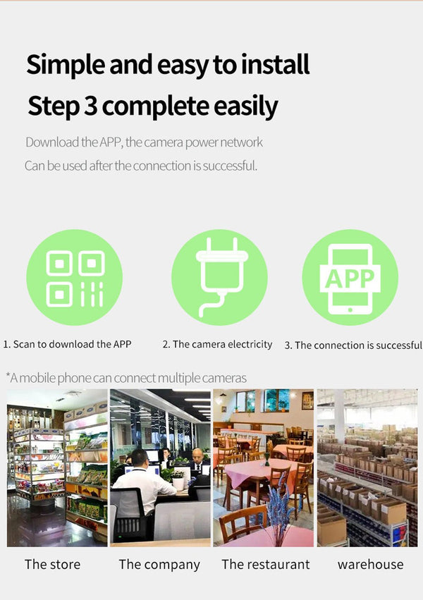 CRONY TC50-CA1Z2 5G Wifi Dual-band with Night Vision Motion Detection 2-Way Audio Home Security Surveillance - Edragonmall.com