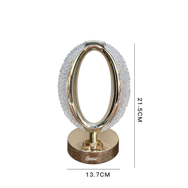 CRONY Three-color touch charging star eye lamp Modern Luxury Crystal Desk Lamp Bedroom Portable Night Light - Edragonmall.com