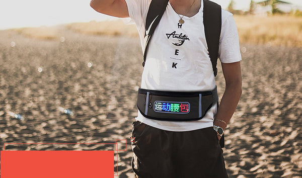 CRONY US-B006 LED Display fashion waist bag with app control for men and women - Edragonmall.com