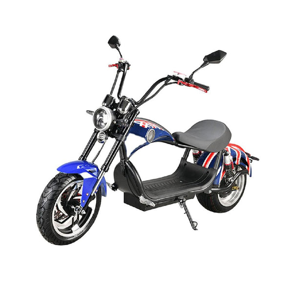 CRONY X1 Harley Electrocar car With BT Speaker 65KM/H Electrocar car Citycoco Fat Tire Electric motorcycle | Flag - Edragonmall.com