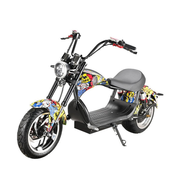 CRONY X1 Harley Electrocar car With BT Speaker 65KM/H Electrocar car Citycoco Fat Tire Electric motorcycle | Street dance - Edragonmall.com
