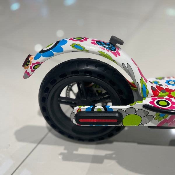 CRONY XM M365 with Suspension and APP Red spid Black spid Color the letter Sunflower E-Scooter - Edragonmall.com