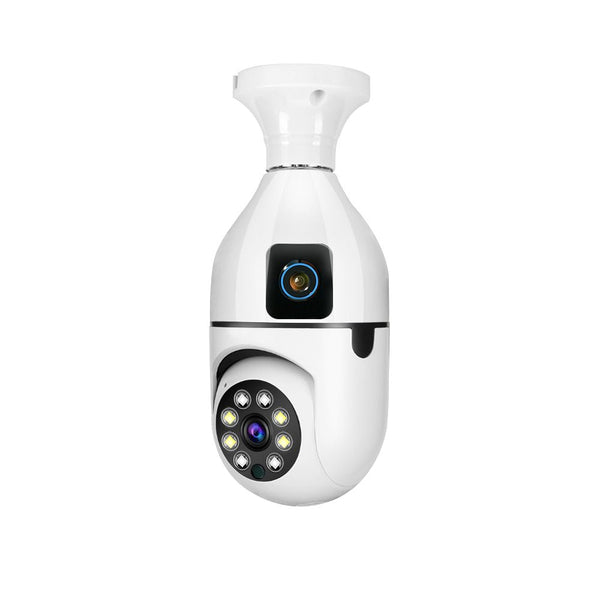 Y27 V380 1080P WIFI Bulb Camera Wireless Baby Monitor Dual Lens Color Night Vision Two-Way Audio