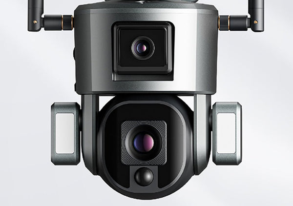 CRONY Y5 WiFi-4K-8MP-4X Solar Dual Linkage Battery PTZ Camera 8MP Wireless CCTV Camera Outdoor IP66 Waterproof Solar Dual Camera - Edragonmall.com